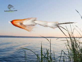 XL Hechtstreamer 23,5cm Nr. 7 Huchenköder 2/0 Einzelhaken SalmoFlies Streamer 