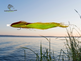 XL Hechtstreamer 23cm Huchenköder Doppelhaken 2/0 SalmoFlies Tandem Streamer Nr 3 