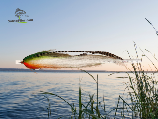 XL Profi-Streamer 24cm – Hecht & Huchen – Hakengröße 2/0 – SalmoFlies Nr. 26 