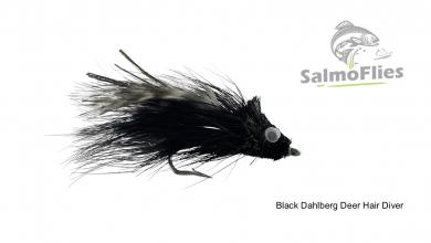 Black Dahlberg Deer Hair Diver 3/0