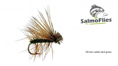 Elk hair caddis dark green 12