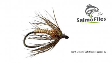 Light Metallic Soft Hackles Spider BL 12