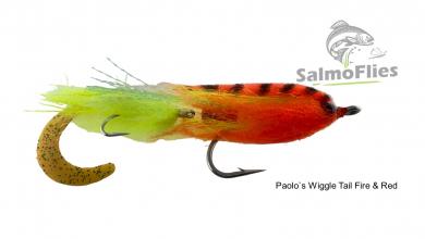 Paolo`s Wiggle Tail Fire & Red 3/0