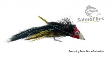 Swimming Diver Black-Red-White 3/0