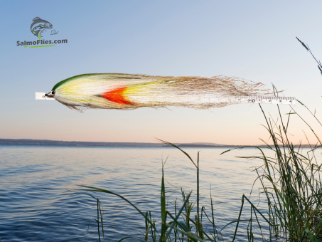 PROFI XL Hechtstreamer & Huchenköder | 23,5cm | SalmoFlies Nr. 11 | 2-Haken-System 2/0 