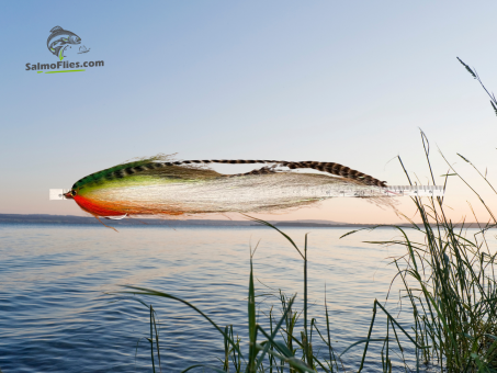 XL Profi-Streamer 24cm – Hecht & Huchen – Hakengröße 2/0 – SalmoFlies Nr. 26 