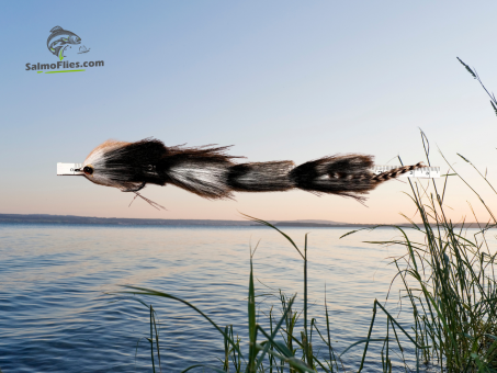 XL Profi-Streamer 24cm – Hecht & Huchen – Hakengröße 2/0 – SalmoFlies Nr. 25 