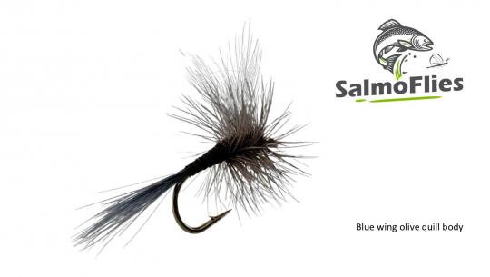 Blue wing olive quill body 12